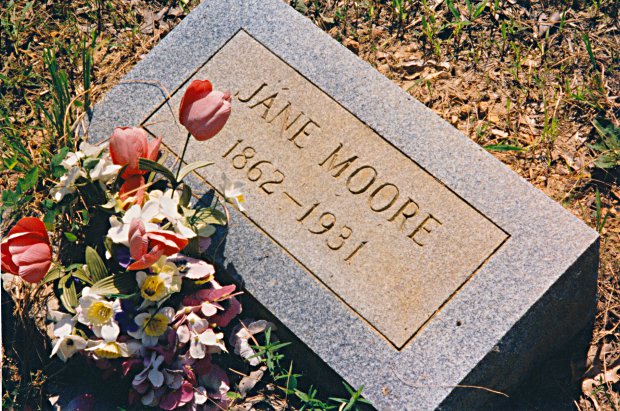 Gravestone of Jane Moore